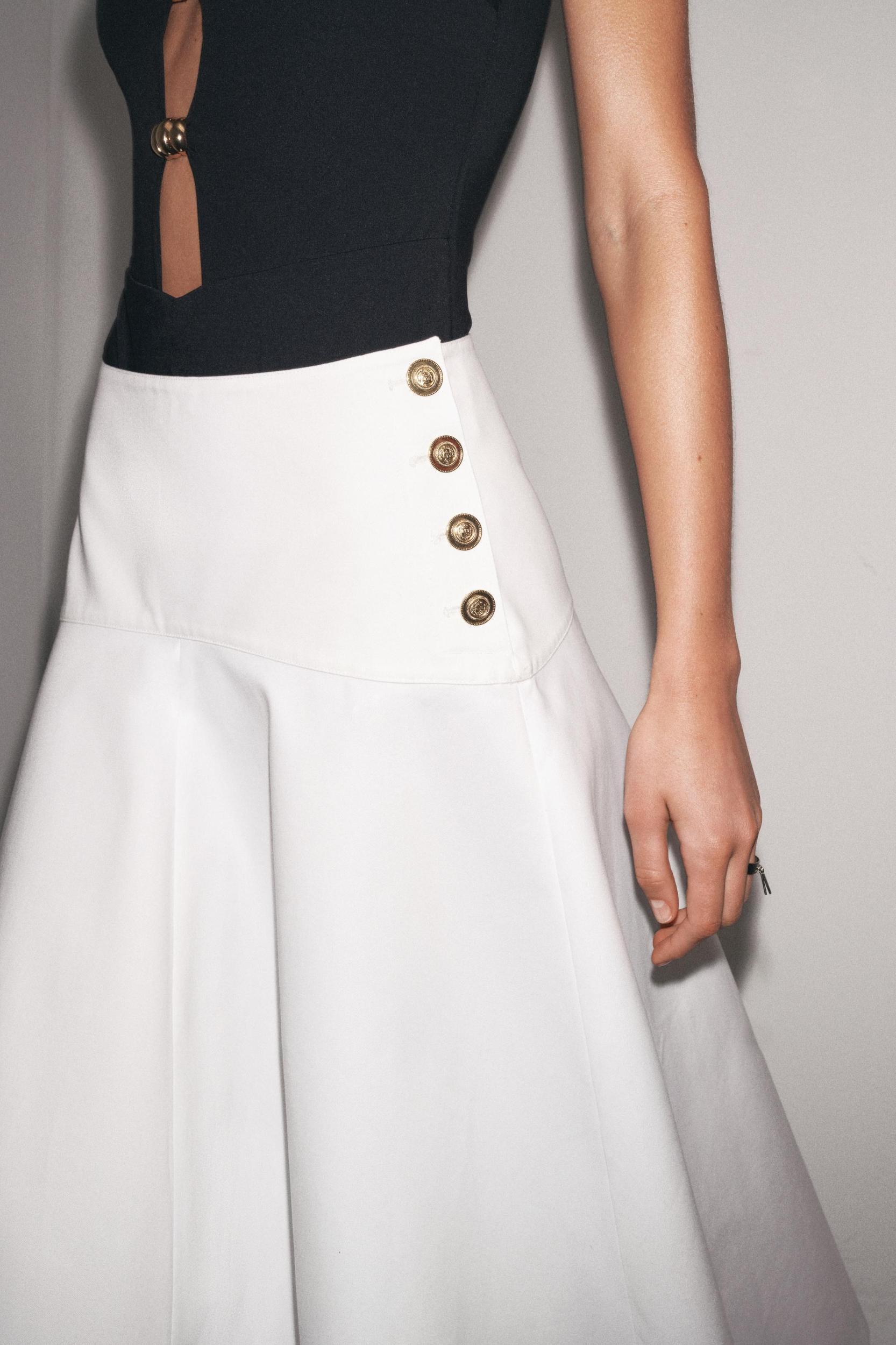 ZW COLLECTION BUTTON CAPE SKIRT Product Image