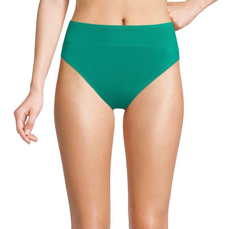 Womens Lands End High-Waisted Bikini Bottoms Product Image