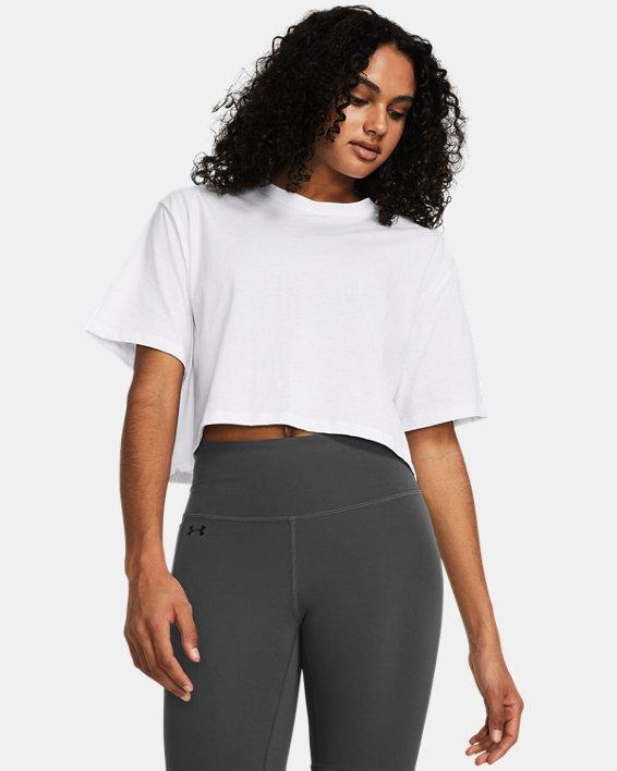 Womens Under Armour Campus Boxy Crop Short Sleeve Tee Product Image