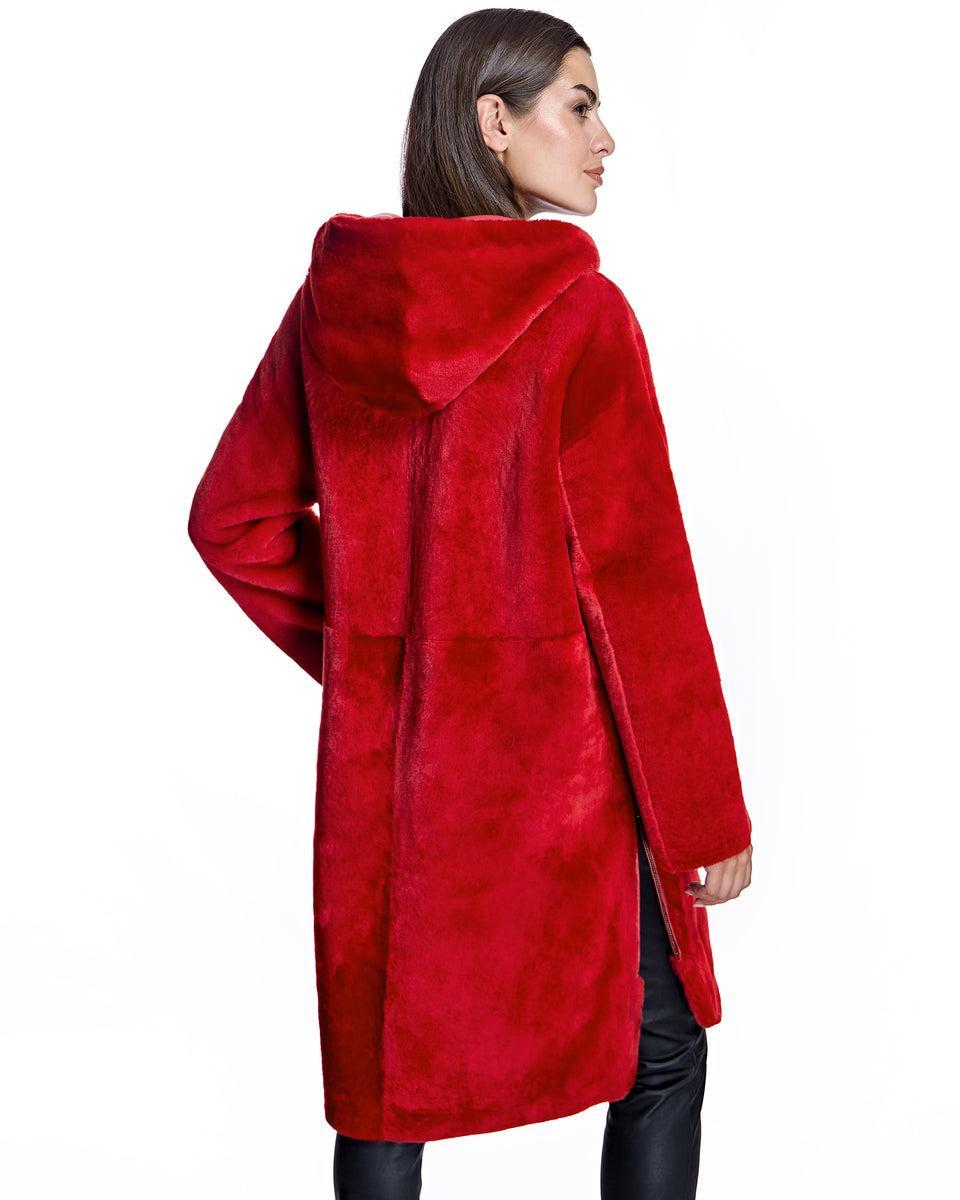 Julia & Stella by Maximilian Reversible Shearling Parka Product Image