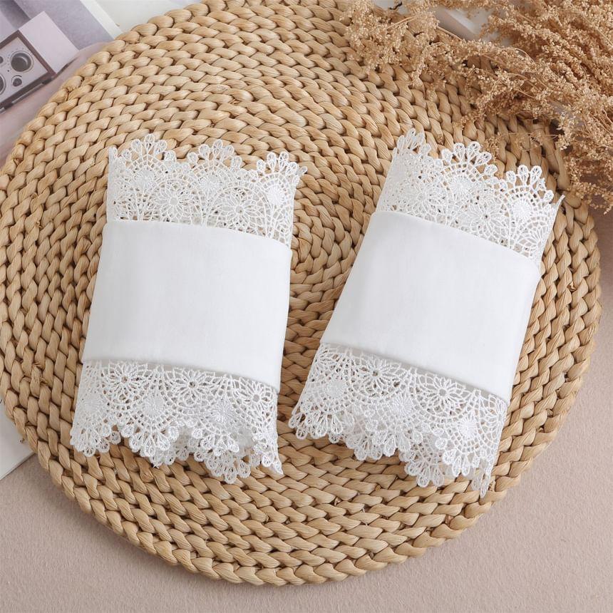 Plain Lace Decorative Wrist Cuffs Product Image