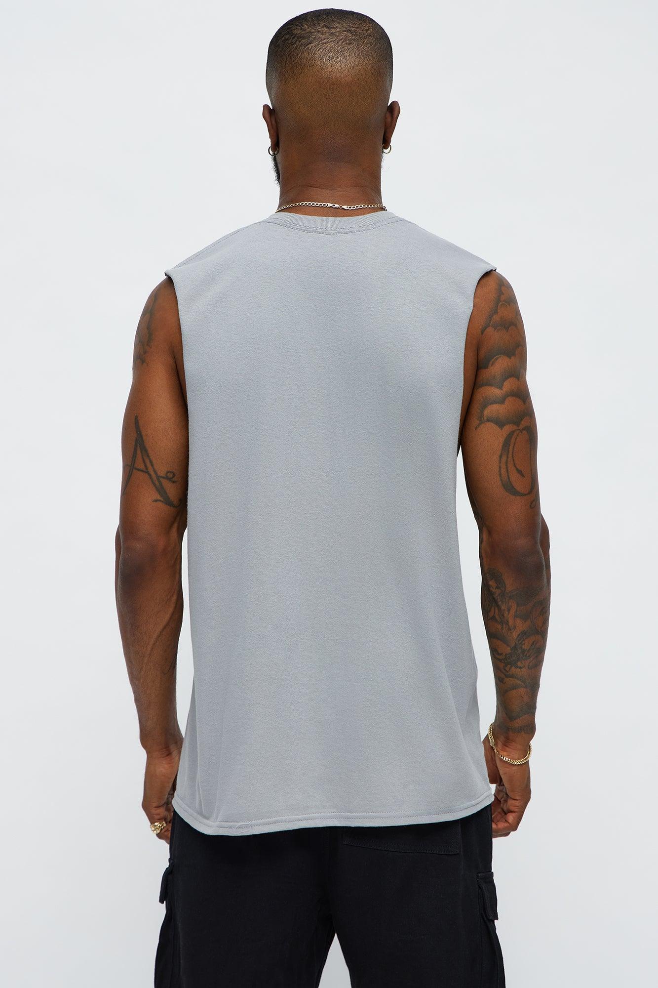 Saint University Muscle Tee - Grey Male Product Image