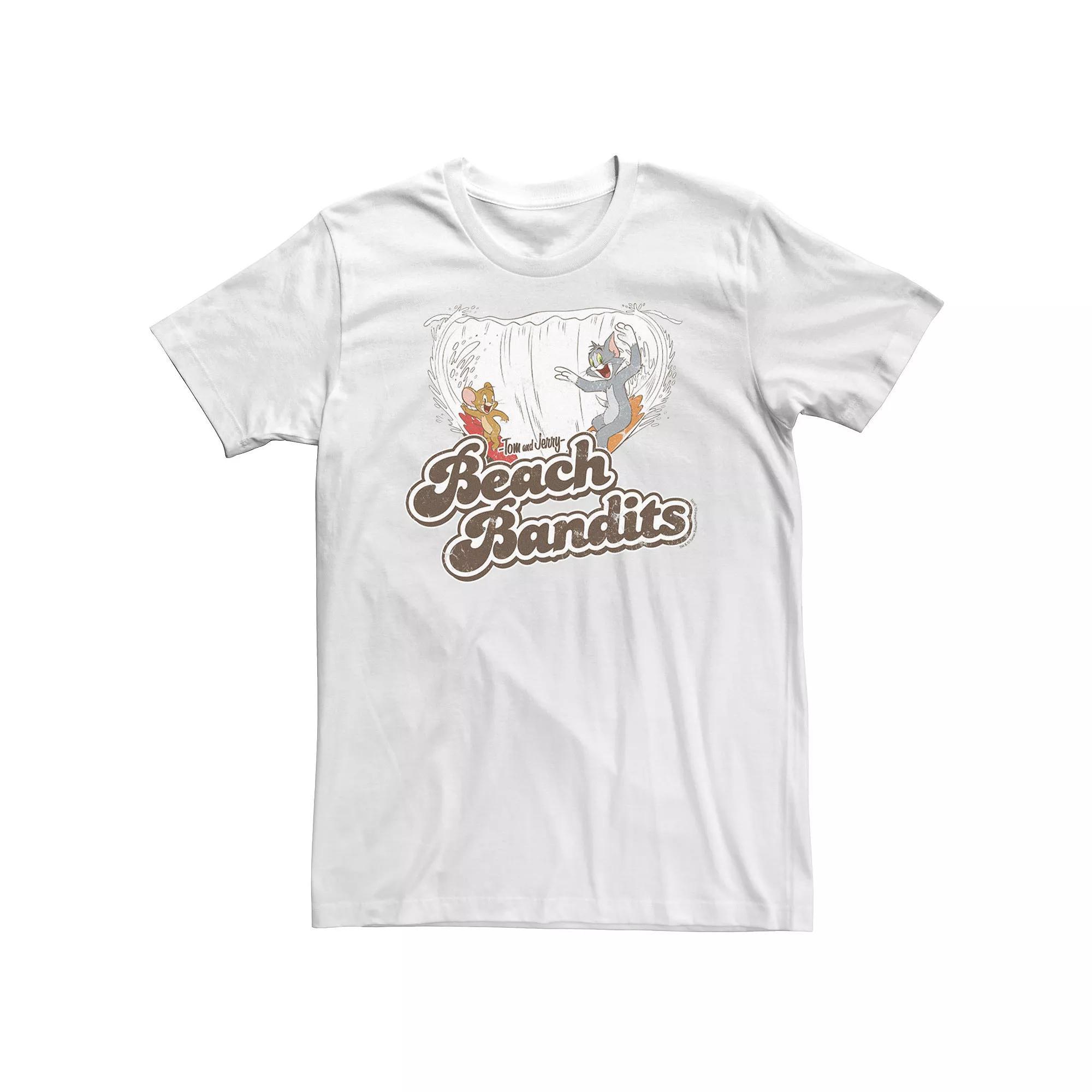 Big & Tall Tom & Jerry Beach Bandits Tee, Men's,  Product Image