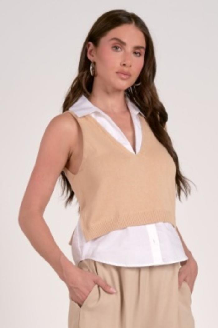 LAYERED VEST TOP Product Image