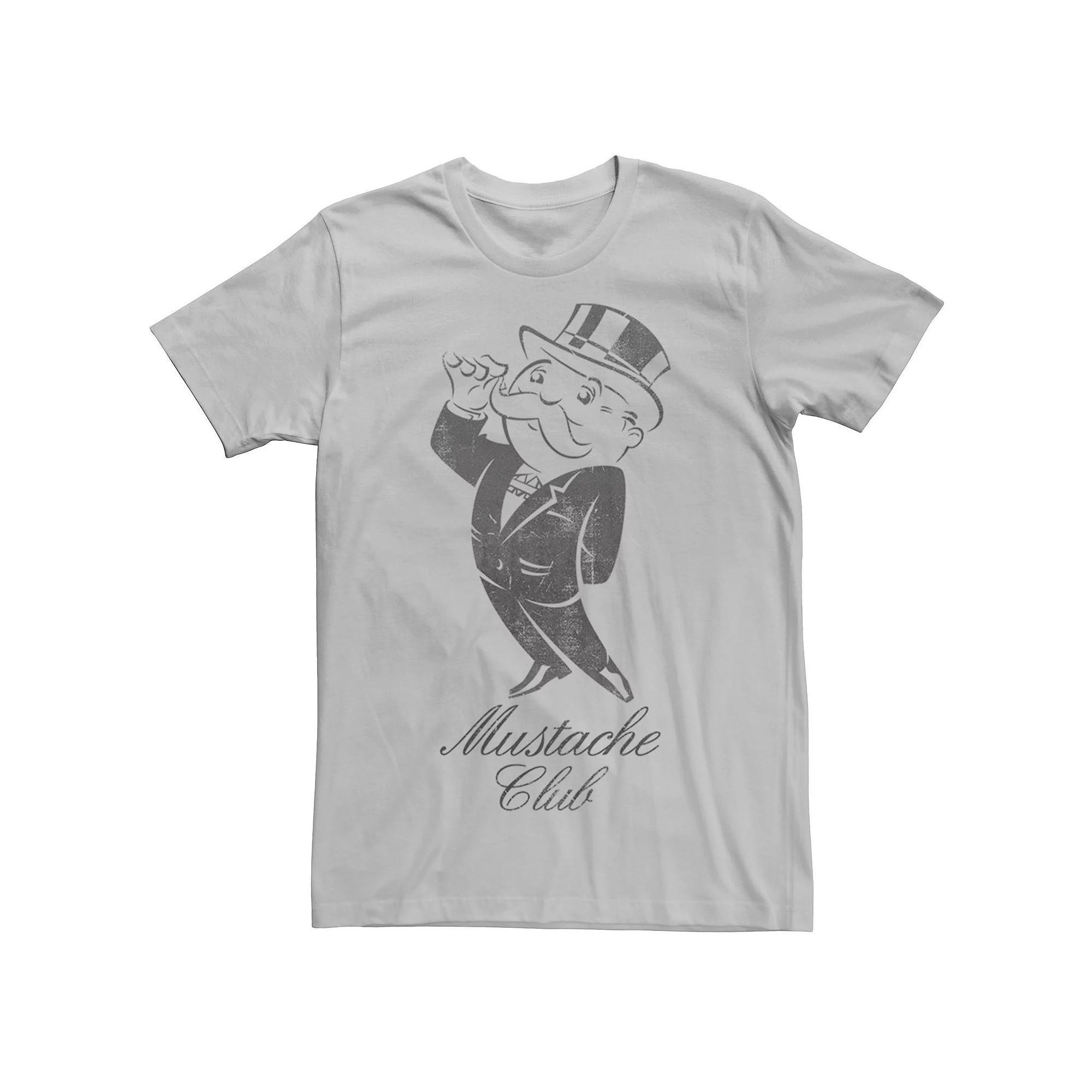 Men's Monopoly Man Mustache Club Graphic Tee,  Product Image