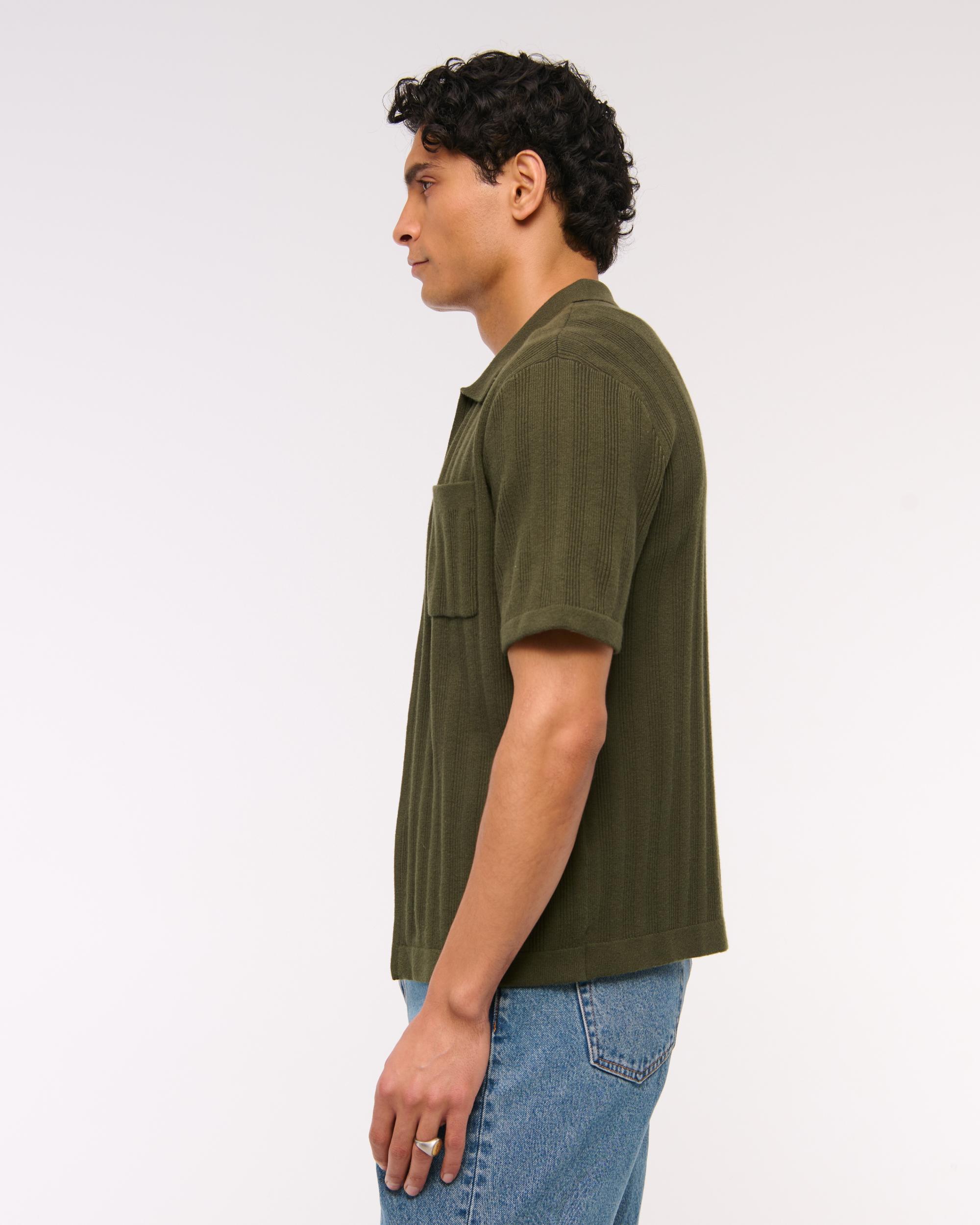 Full-Zip Sweater Polo Product Image