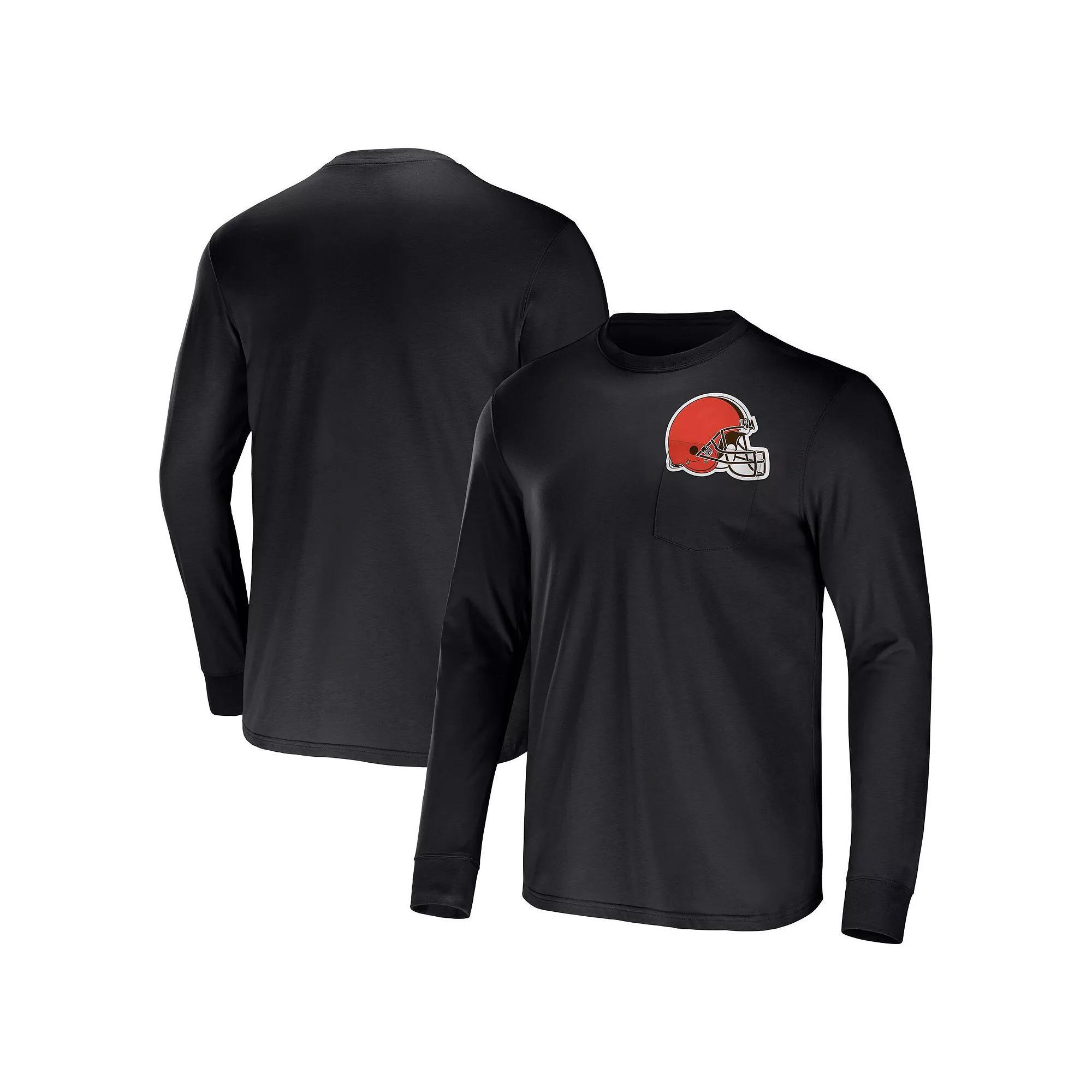 Men's NFL x Darius Rucker Collection by Fanatics Red Atlanta Falcons Team Long Sleeve Pocket T-Shirt, Size: Large Product Image