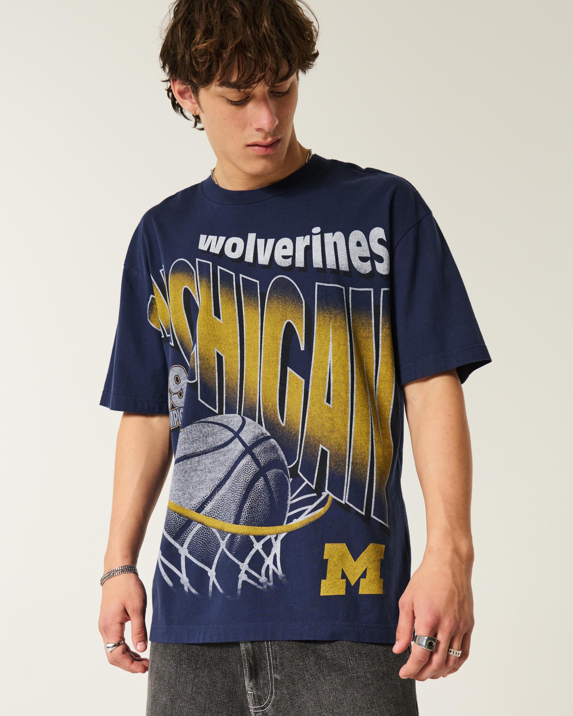 Boxy Michigan Wolverines Graphic Tee Product Image