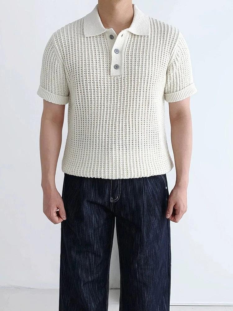 RT No. 18272 KNIT MESH POLO SHORT SLEEVE Product Image