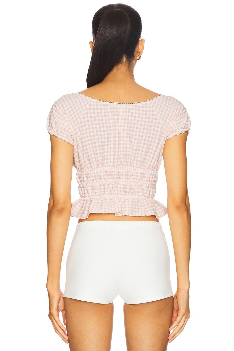 Petal Gingham Top For Love & Lemons Product Image