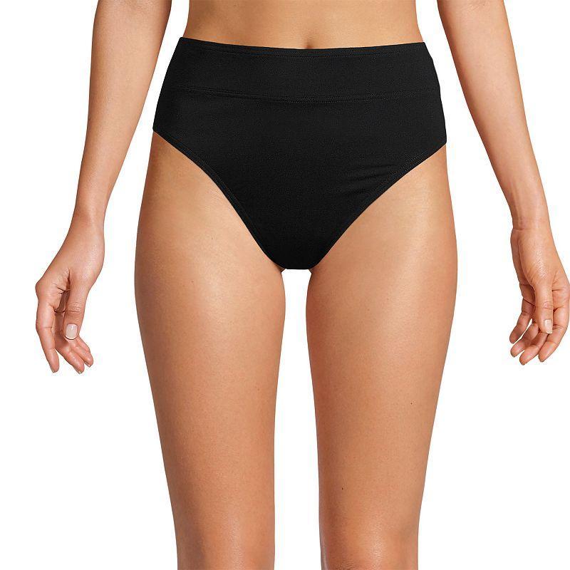 Womens Lands End High-Waisted Bikini Bottoms Product Image