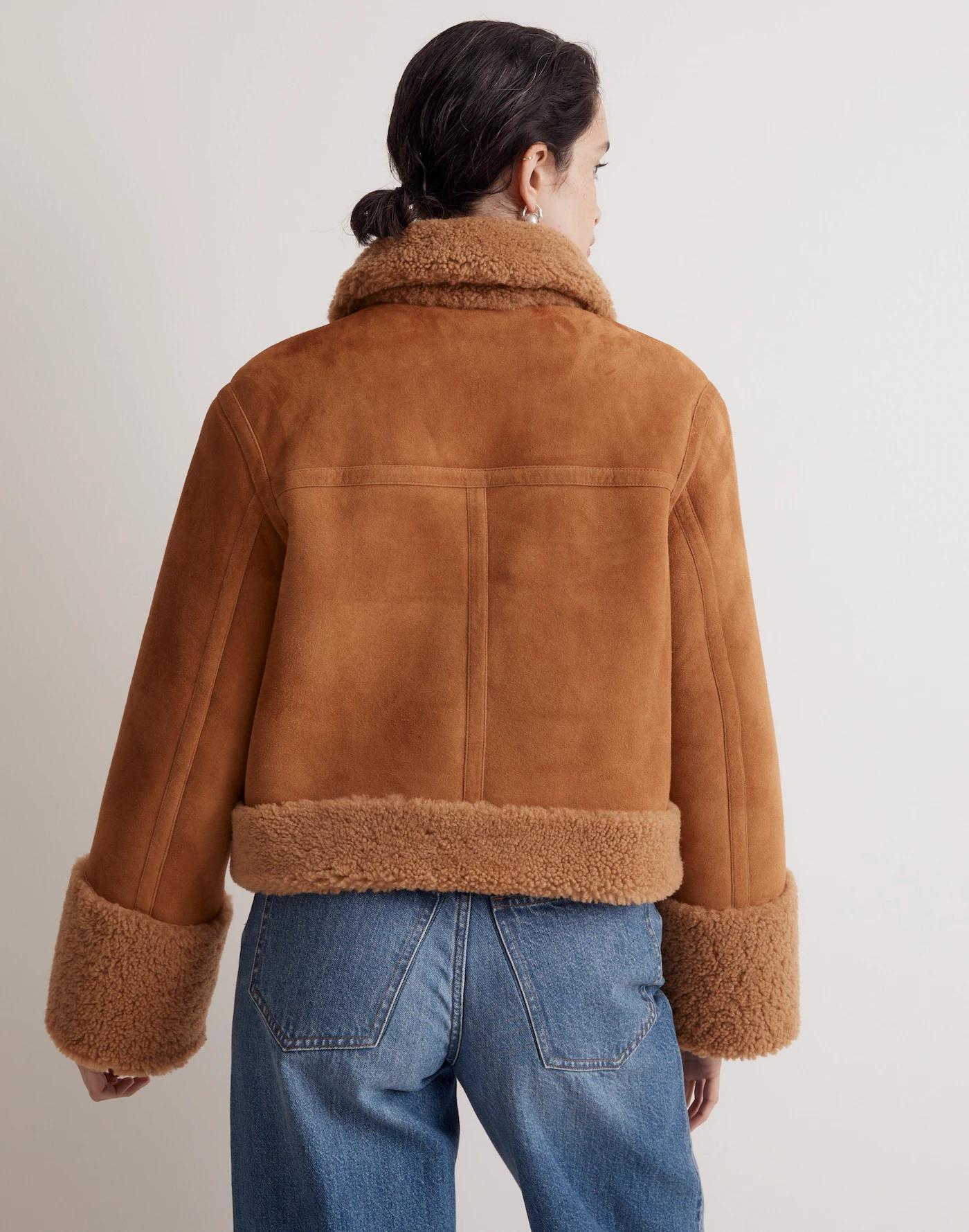 Shearling Zip-Front Jacket Product Image