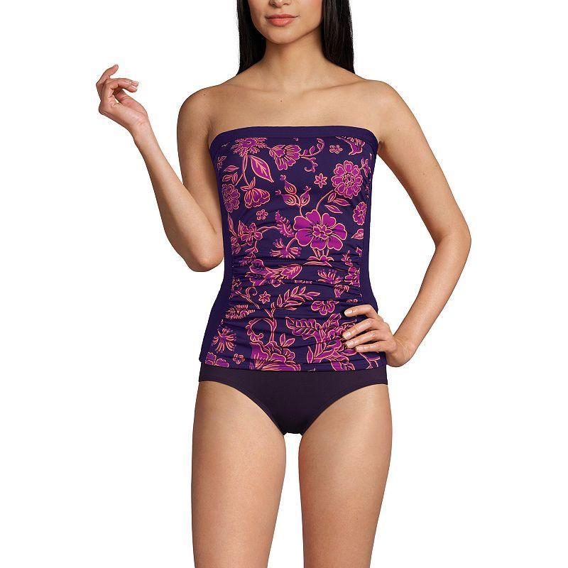 Womens Lands End UPF 50 Bandeau Tankini Swimsuit Top Product Image