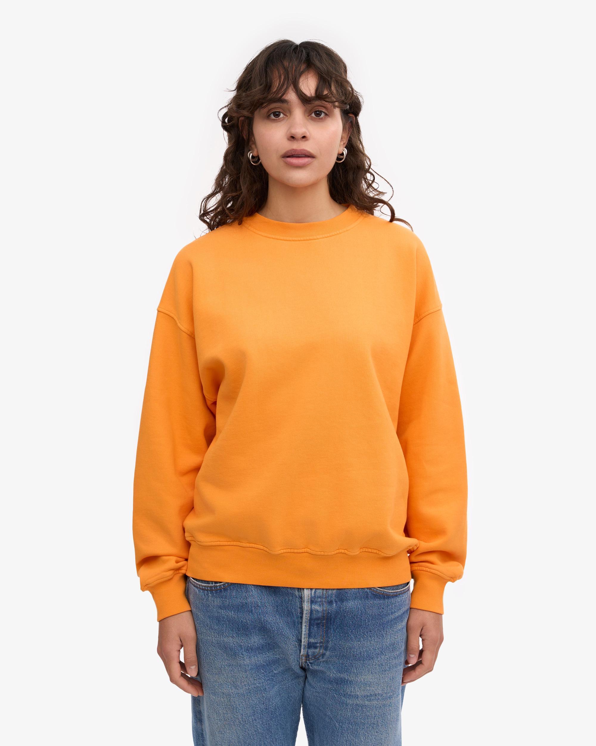 Organic Oversized Crew - Sunny Orange Product Image