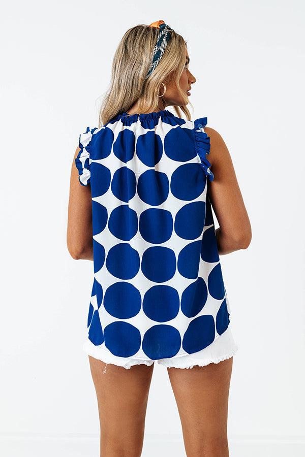 Brunch And Go Shift Top In Royal Blue Product Image