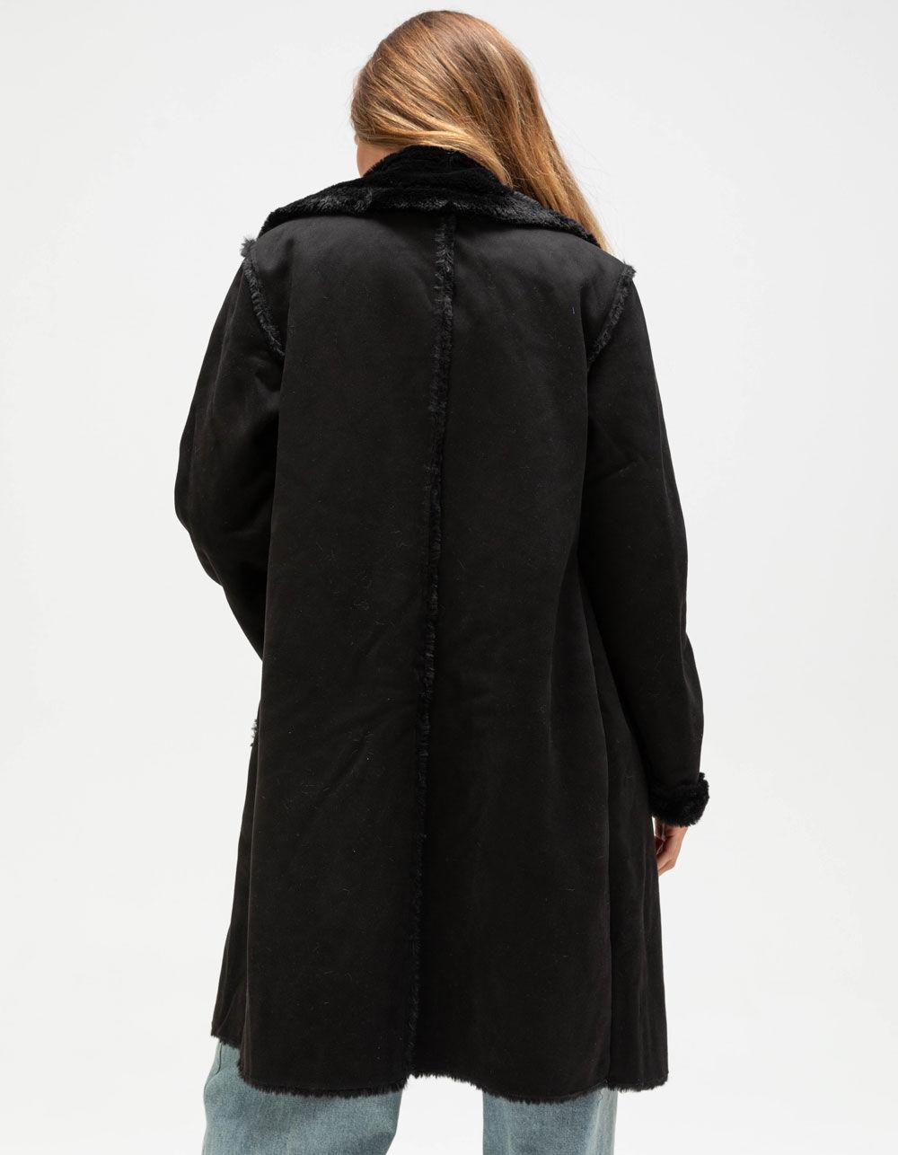 NVLT Shearling Womens Coat - CREAM Product Image