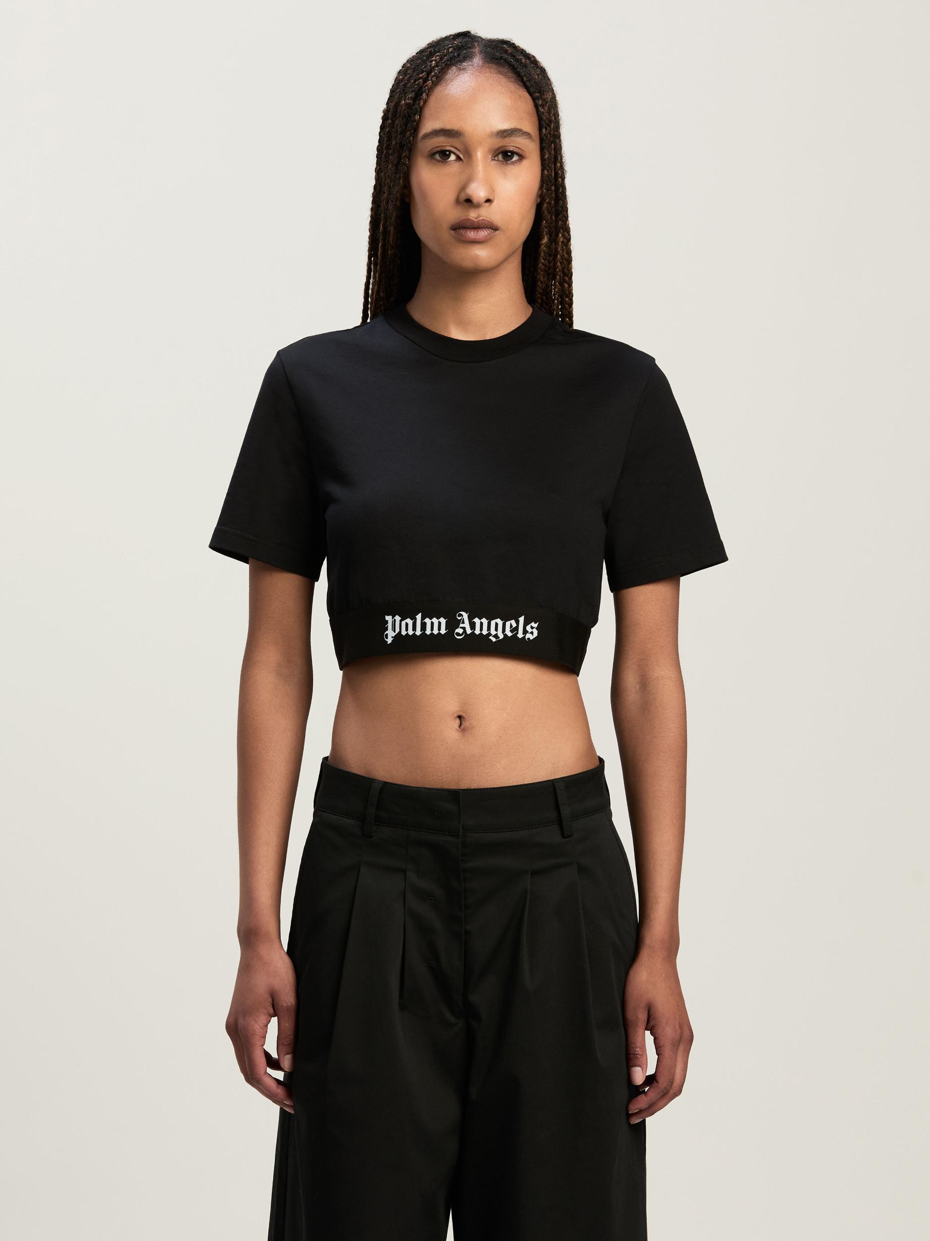 Classic Logo Tape Crop Tee Product Image
