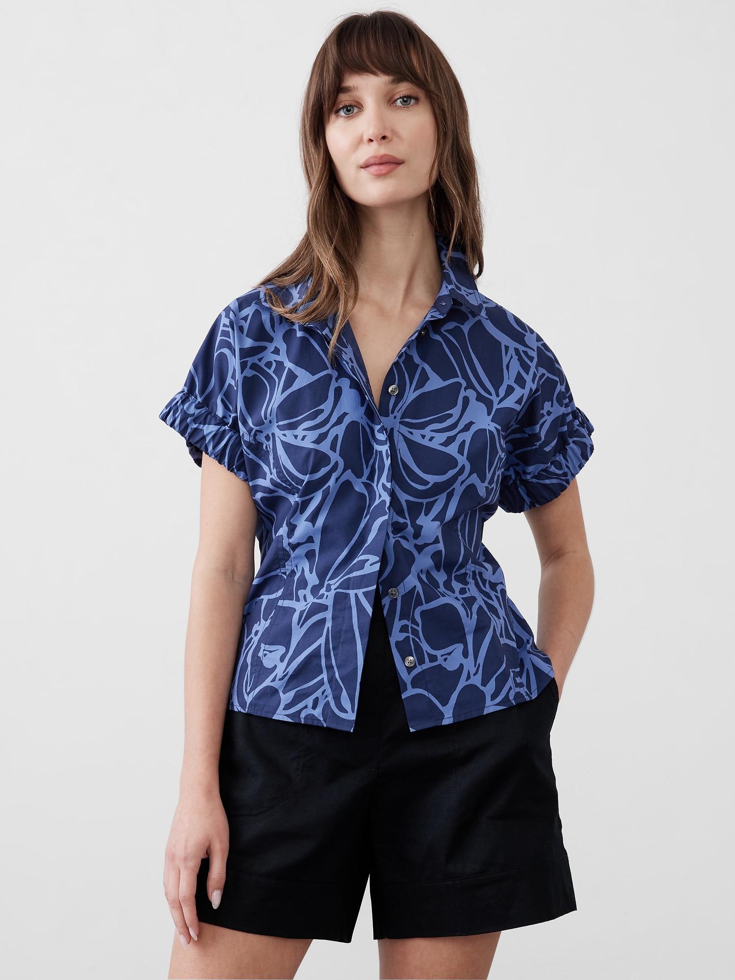 Seamed Poplin Shirt Product Image