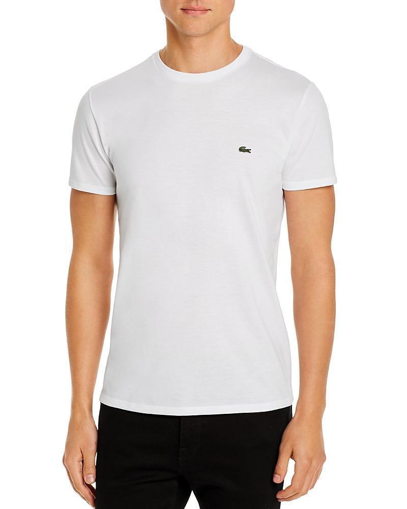 Lacoste Crew Neck Pima Cotton Jersey T-Shirt Black XL Product Image