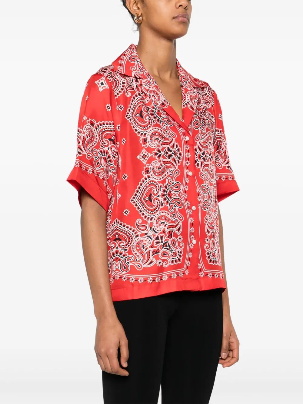 bandana-print shirt Product Image