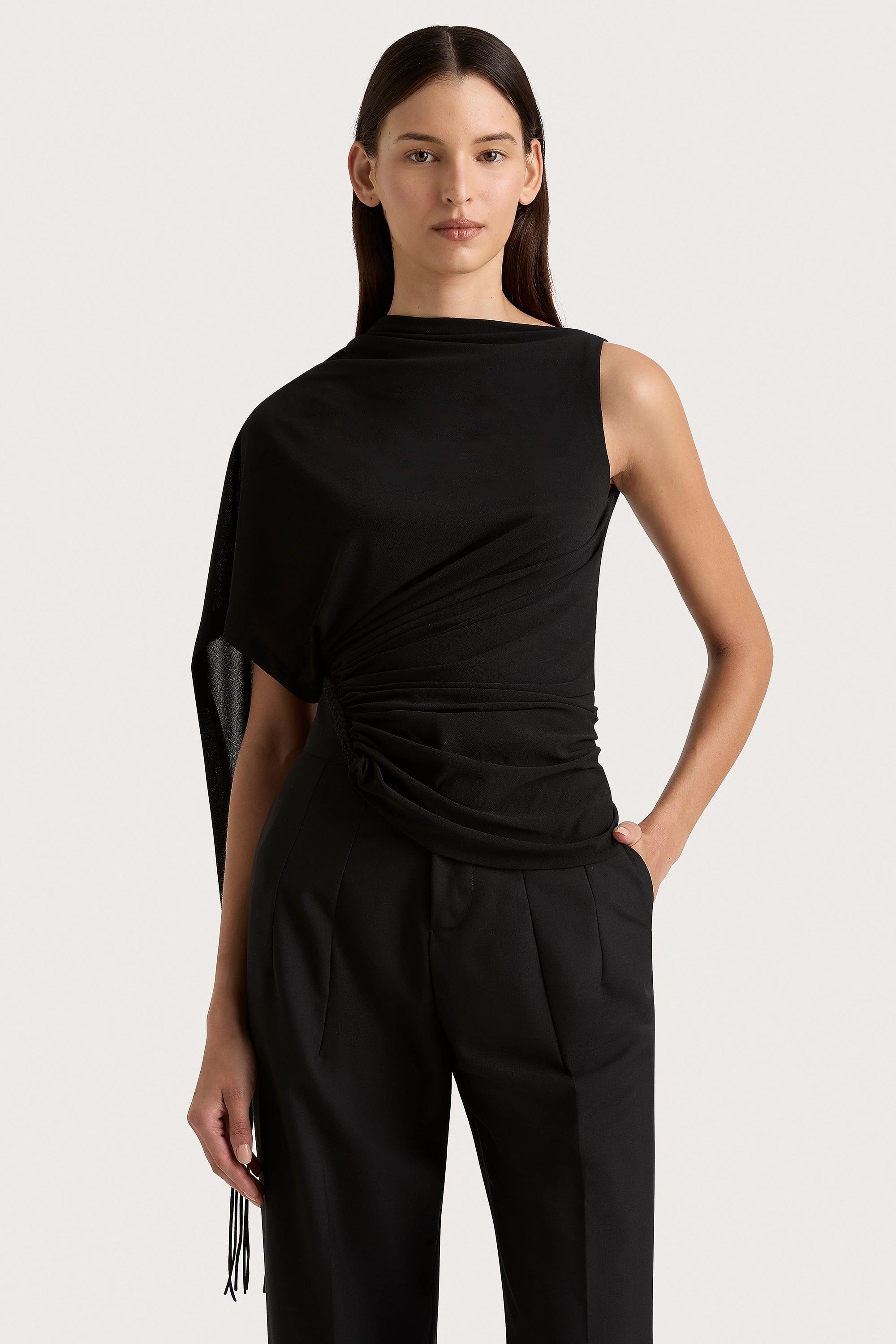 Lena High Waisted Pant Black Product Image