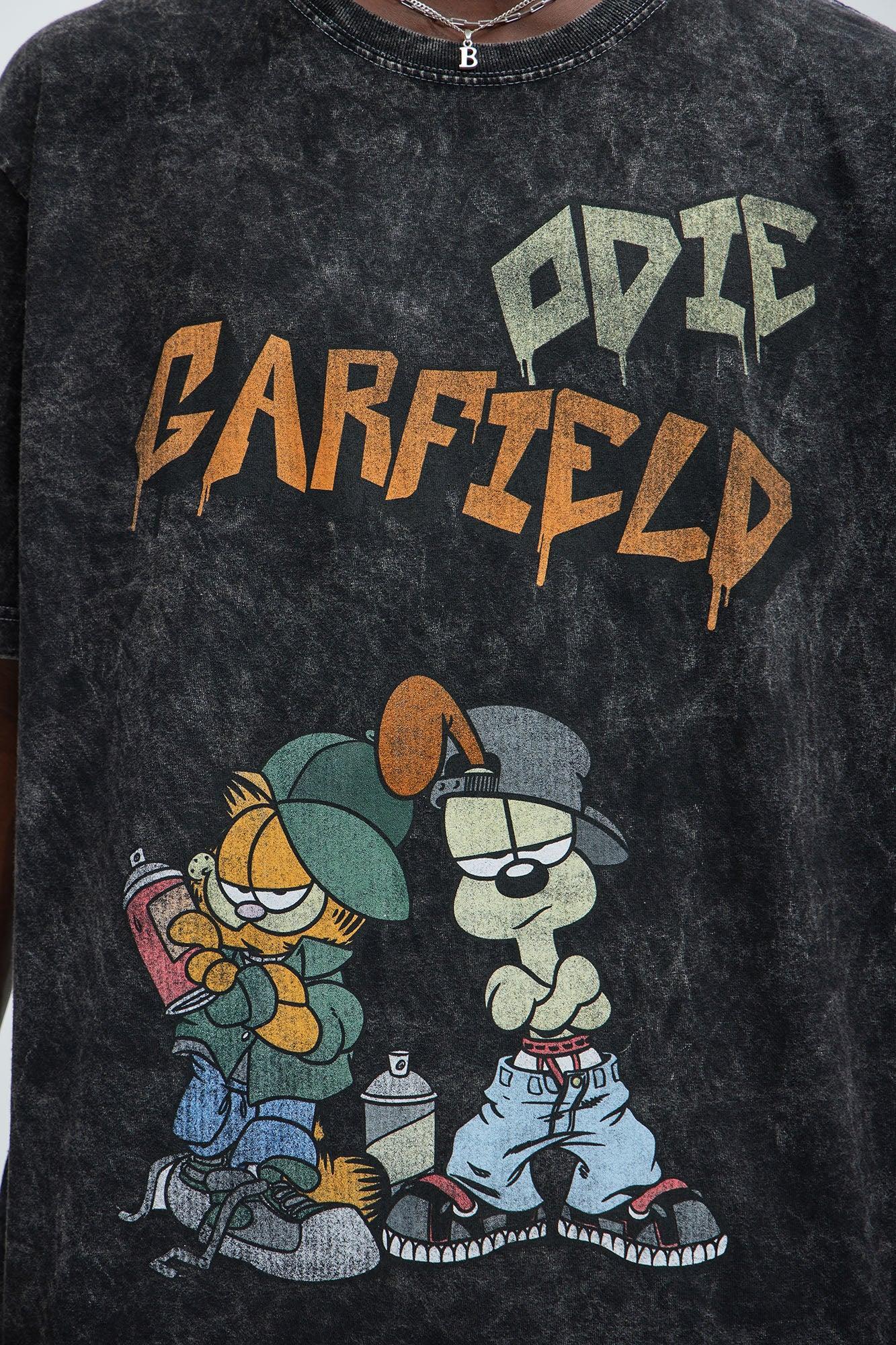 Garfield And Odie Short Sleeve Tee - Charcoal Product Image