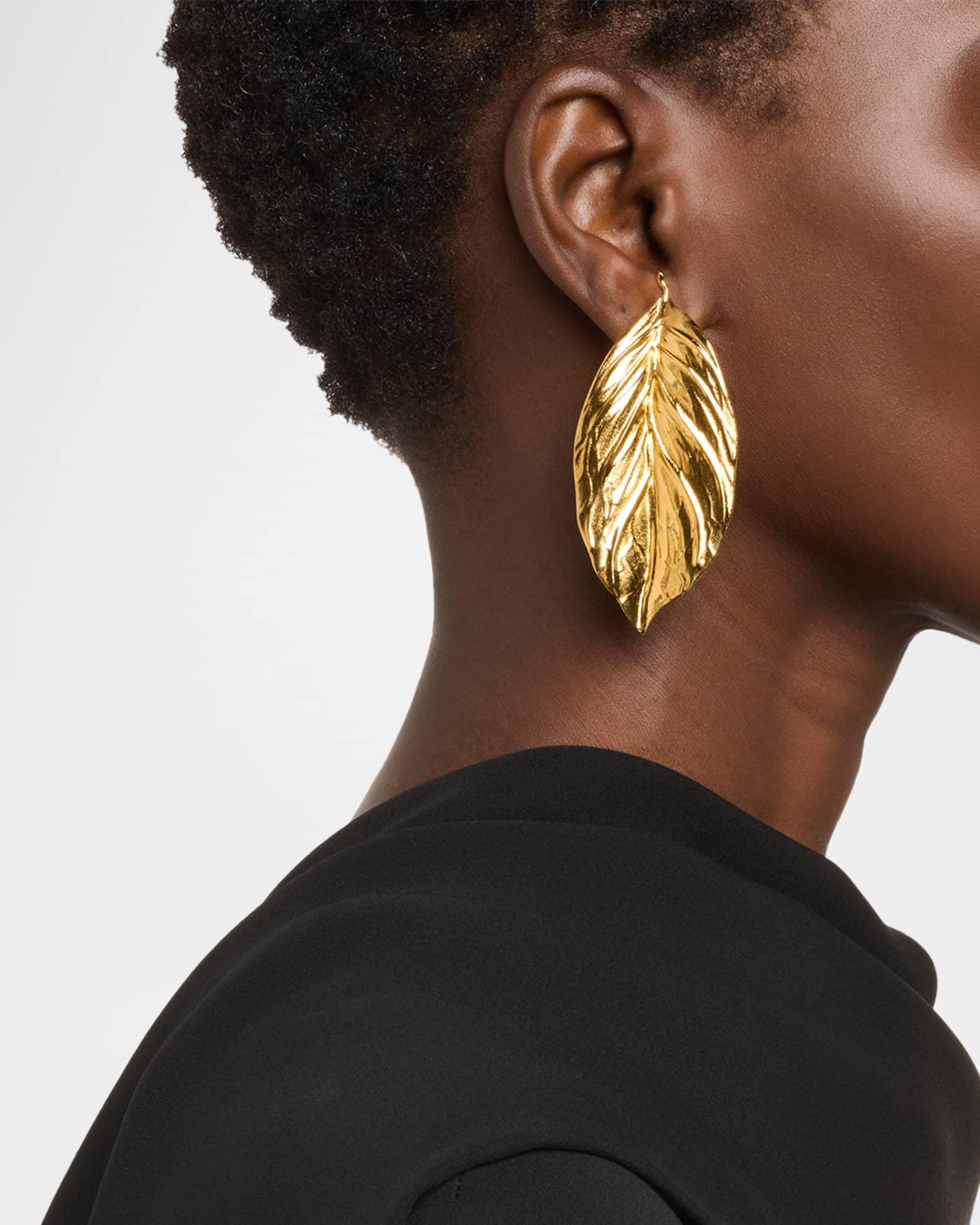 Large Leaf Statement Earrings Product Image