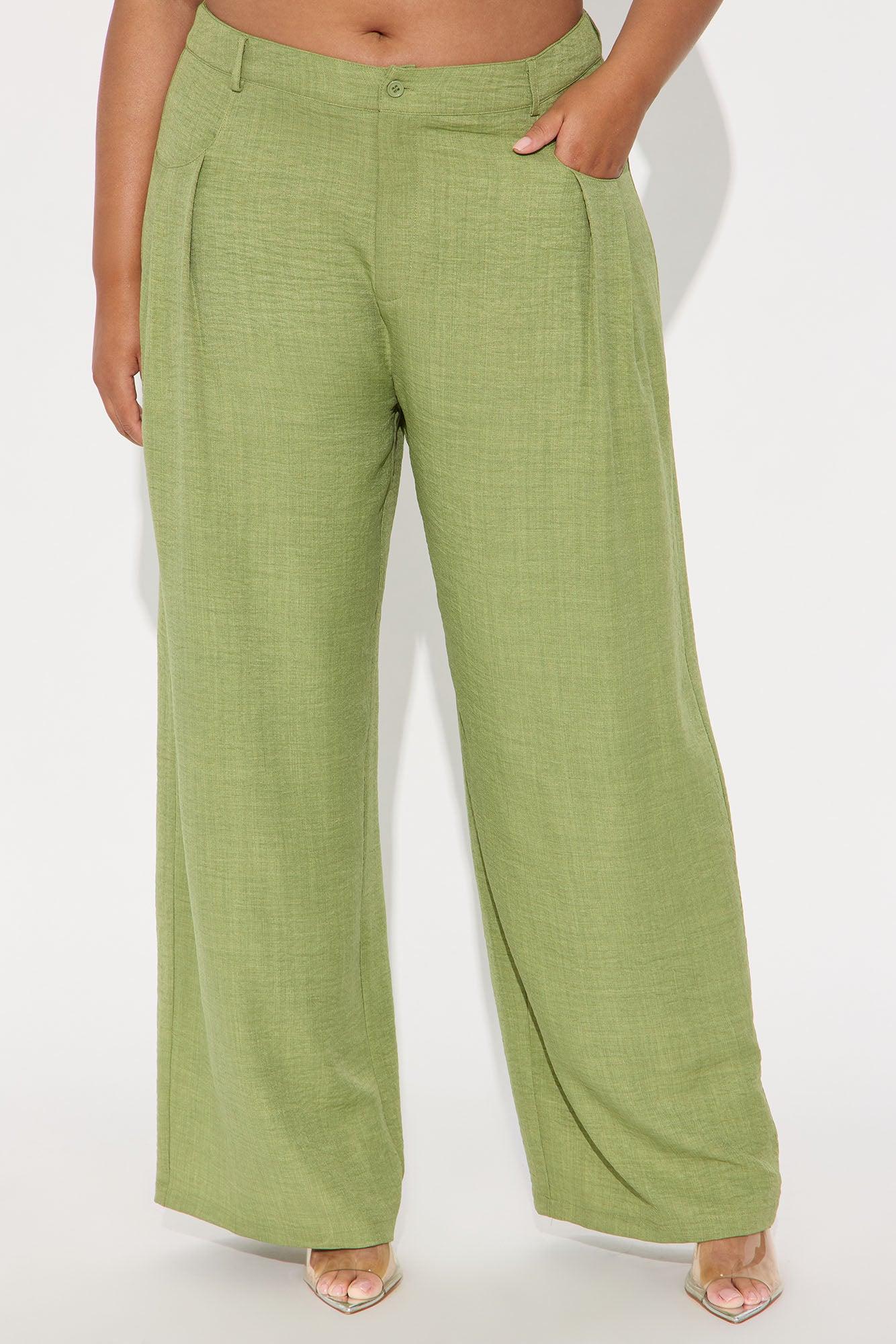 Matson Wide Leg Trouser - Sage Product Image