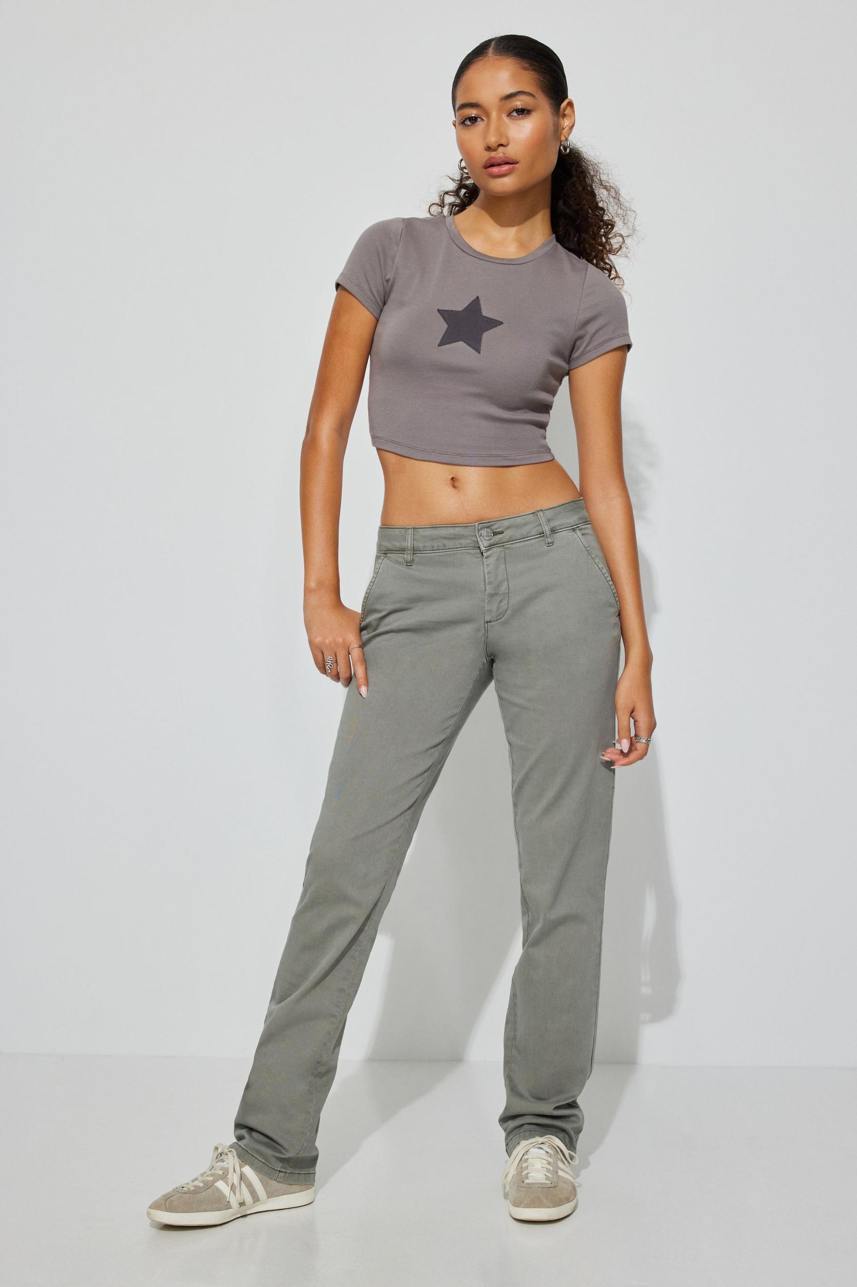 Low Rise Straight Leg Pant Product Image