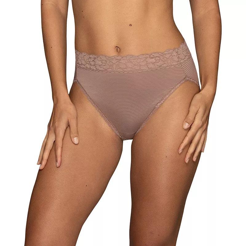 Womens Vanity Fair Lingerie Flattering Lace Hi-Cut Panty 13280 Product Image