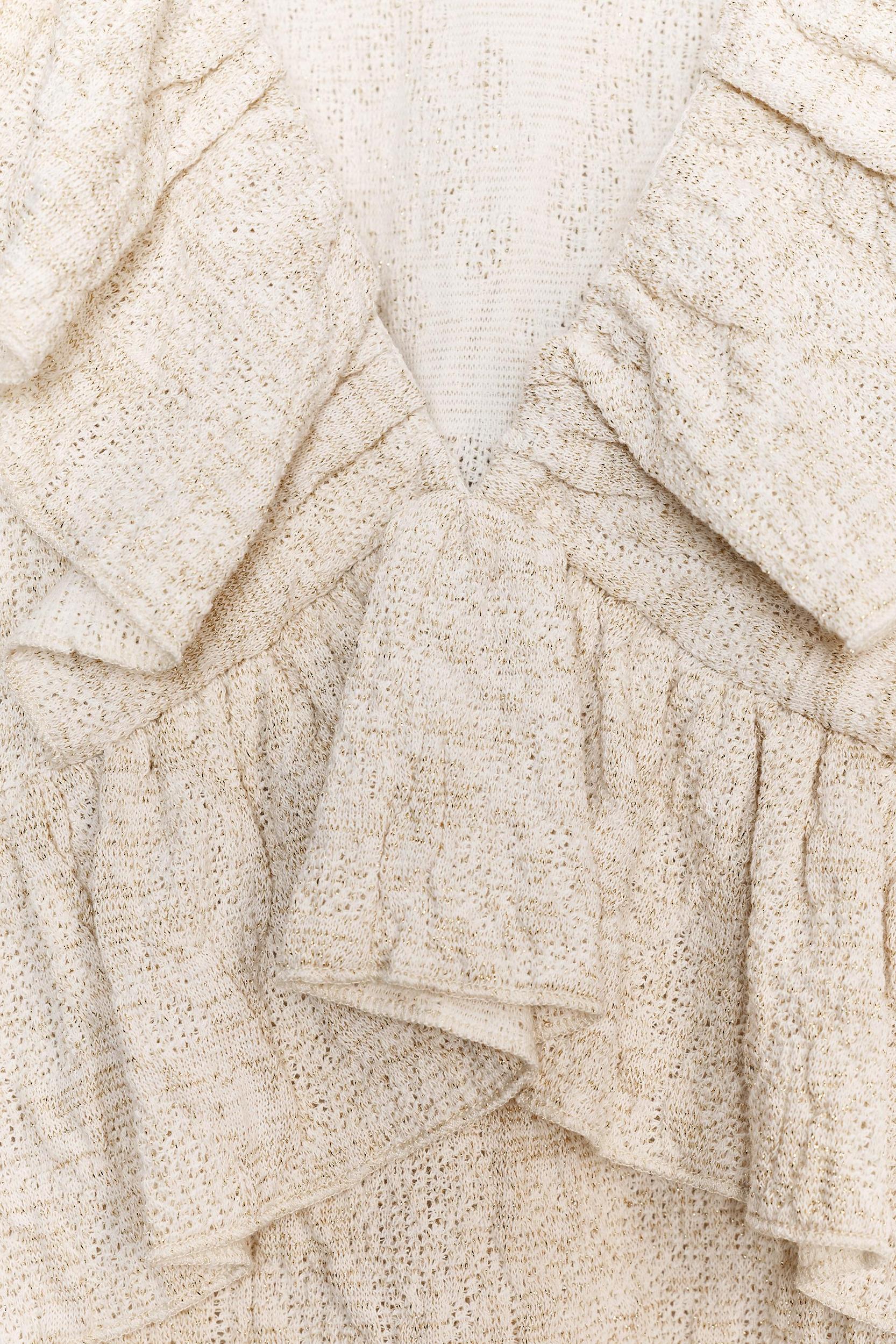 METALLIC THREAD JACQUARD TOP Product Image