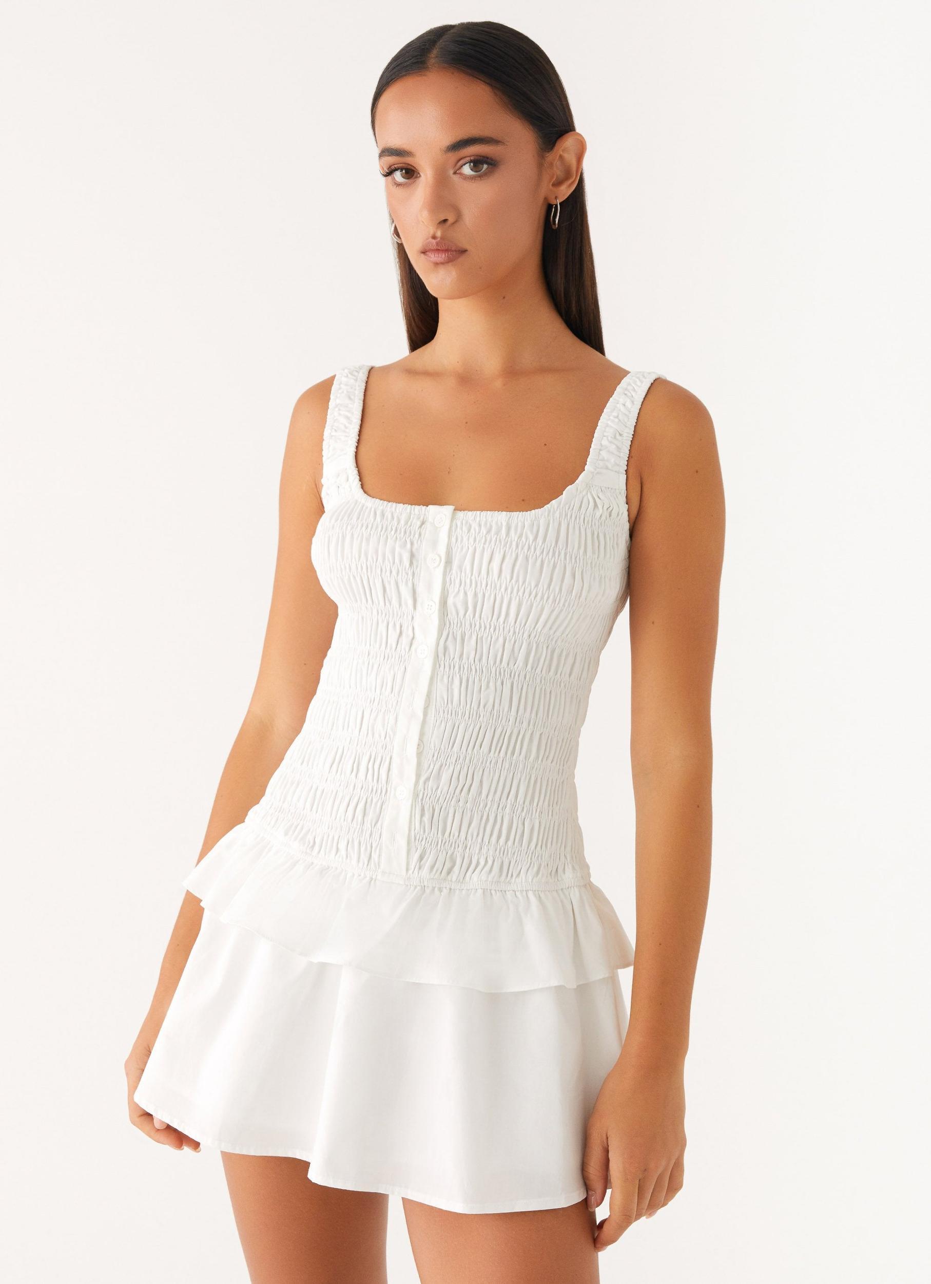 Aleena Mini Dress - White Product Image