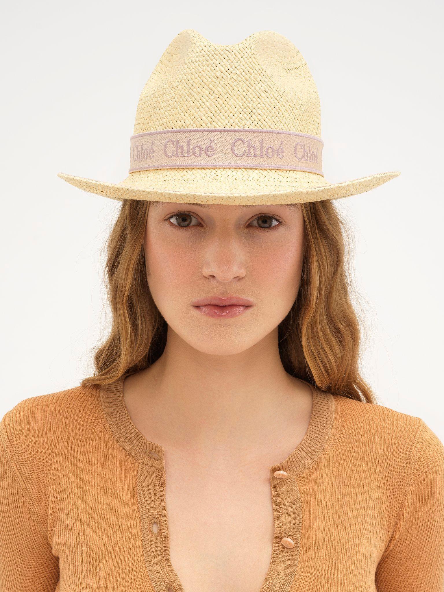 Woody Panama hat in straw Product Image