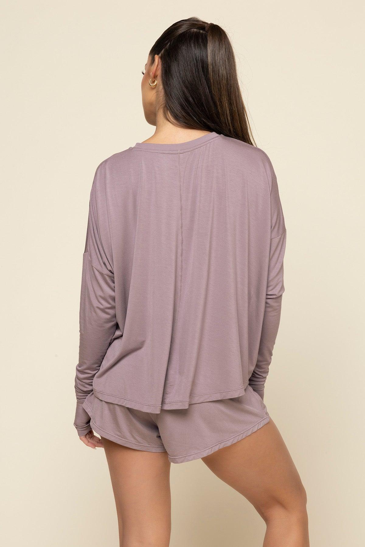 The Perfect Long Sleeve Top - Dusty Mauve Product Image