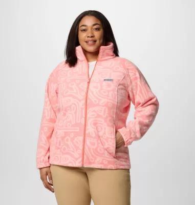 Columbia Women's Benton Springs Printed Full Zip Fleece Jacket - Plus Size- Product Image