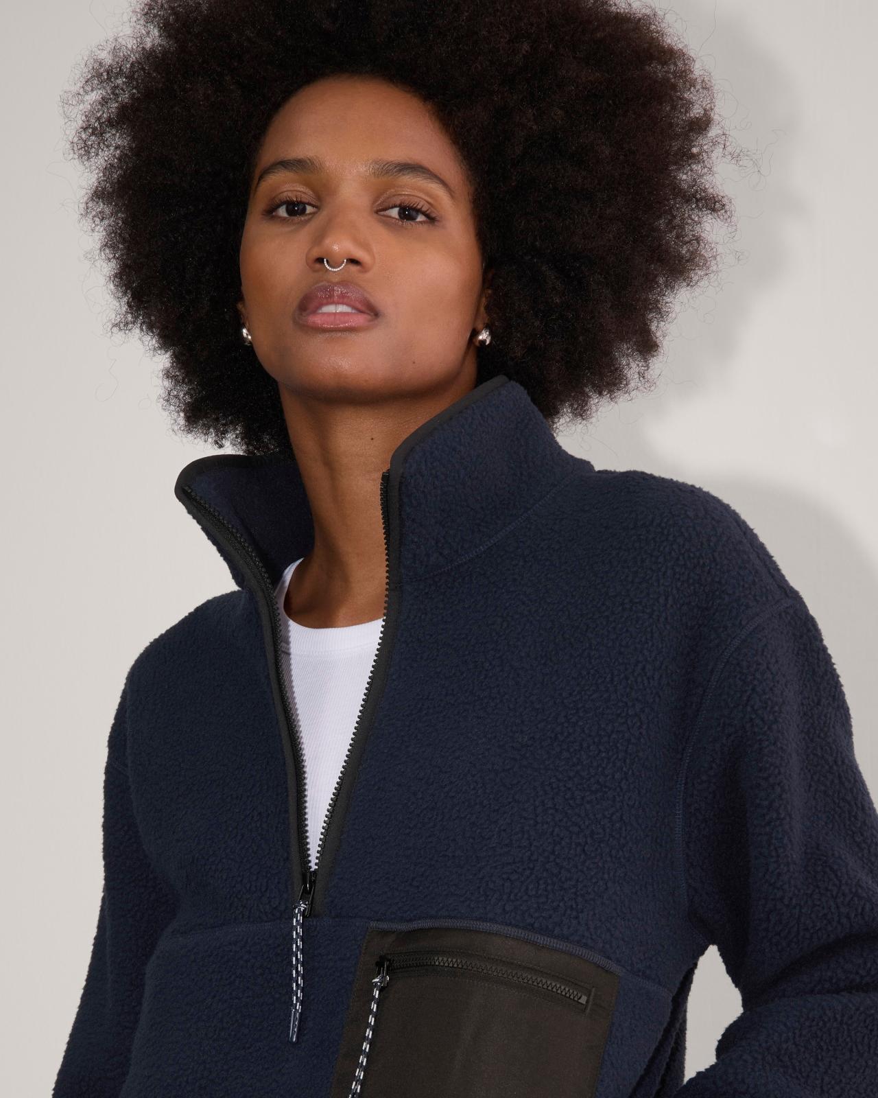 The ReNew Fleece Oversized Half-Zip Product Image