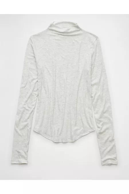 AE Soft Sexy Long-Sleeve Mock Neck T-Shirt Women's Product Image