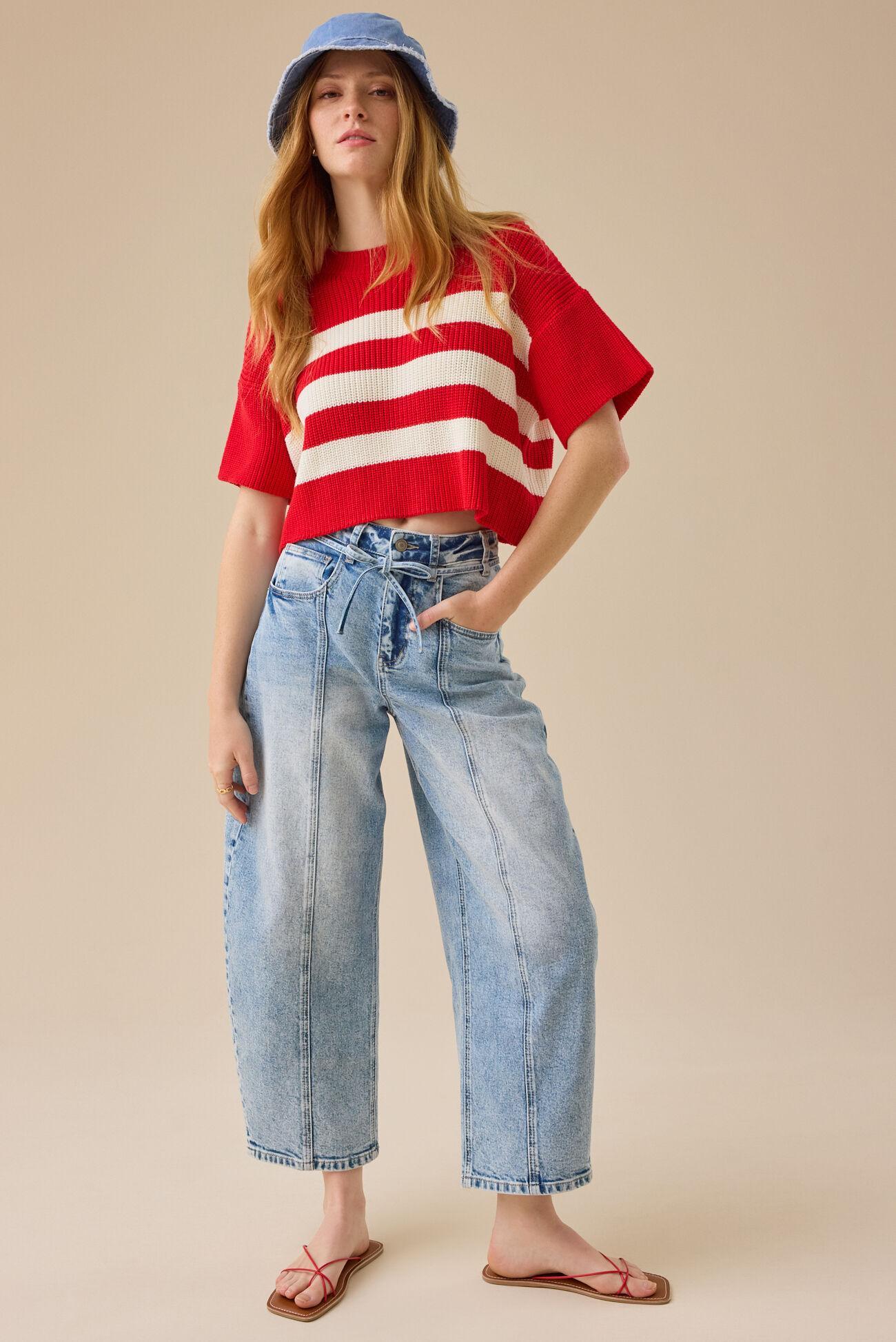 Ricki Striped Boxy Sweater Product Image