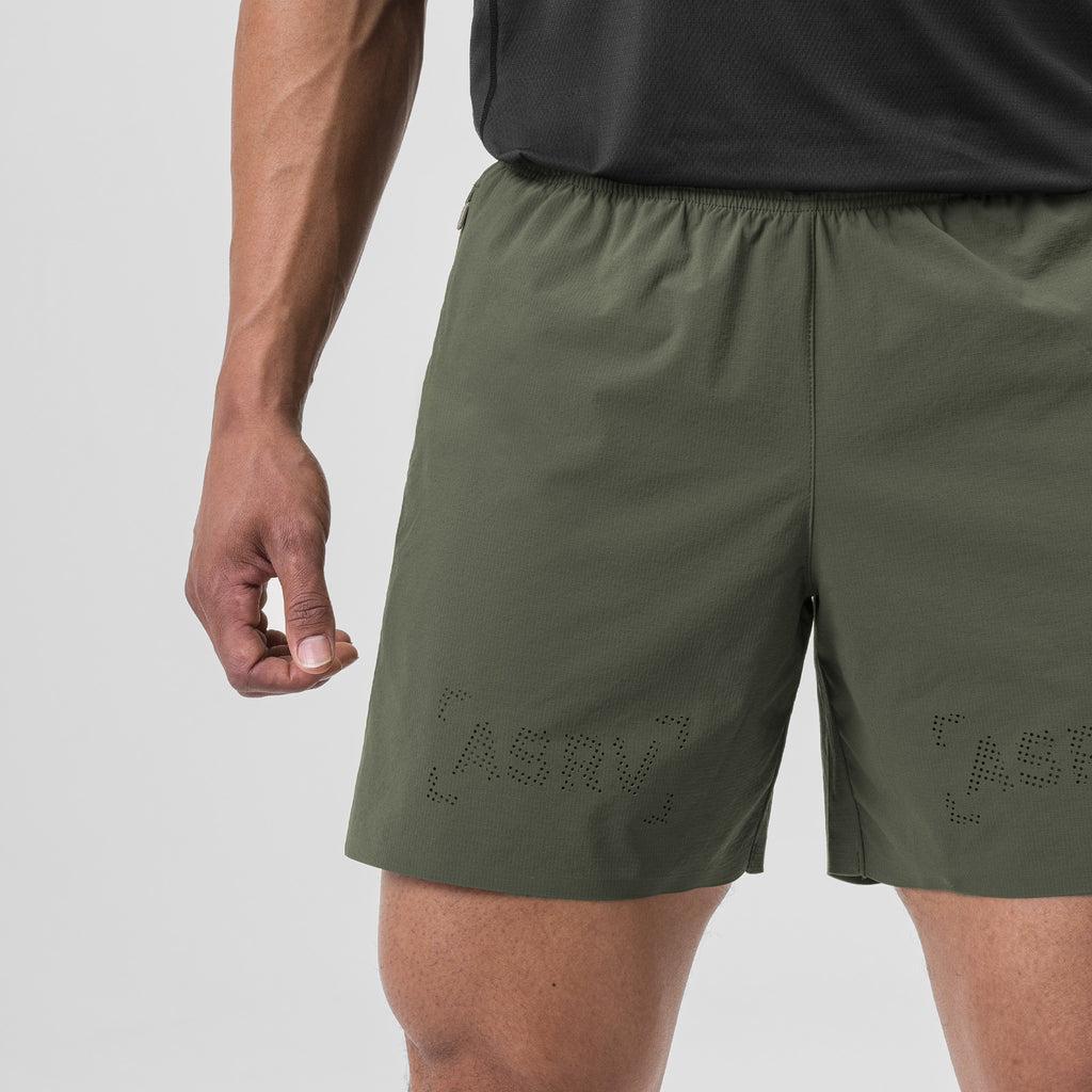 0737. Ripstop 6" Perforated Short - Olive Male Product Image