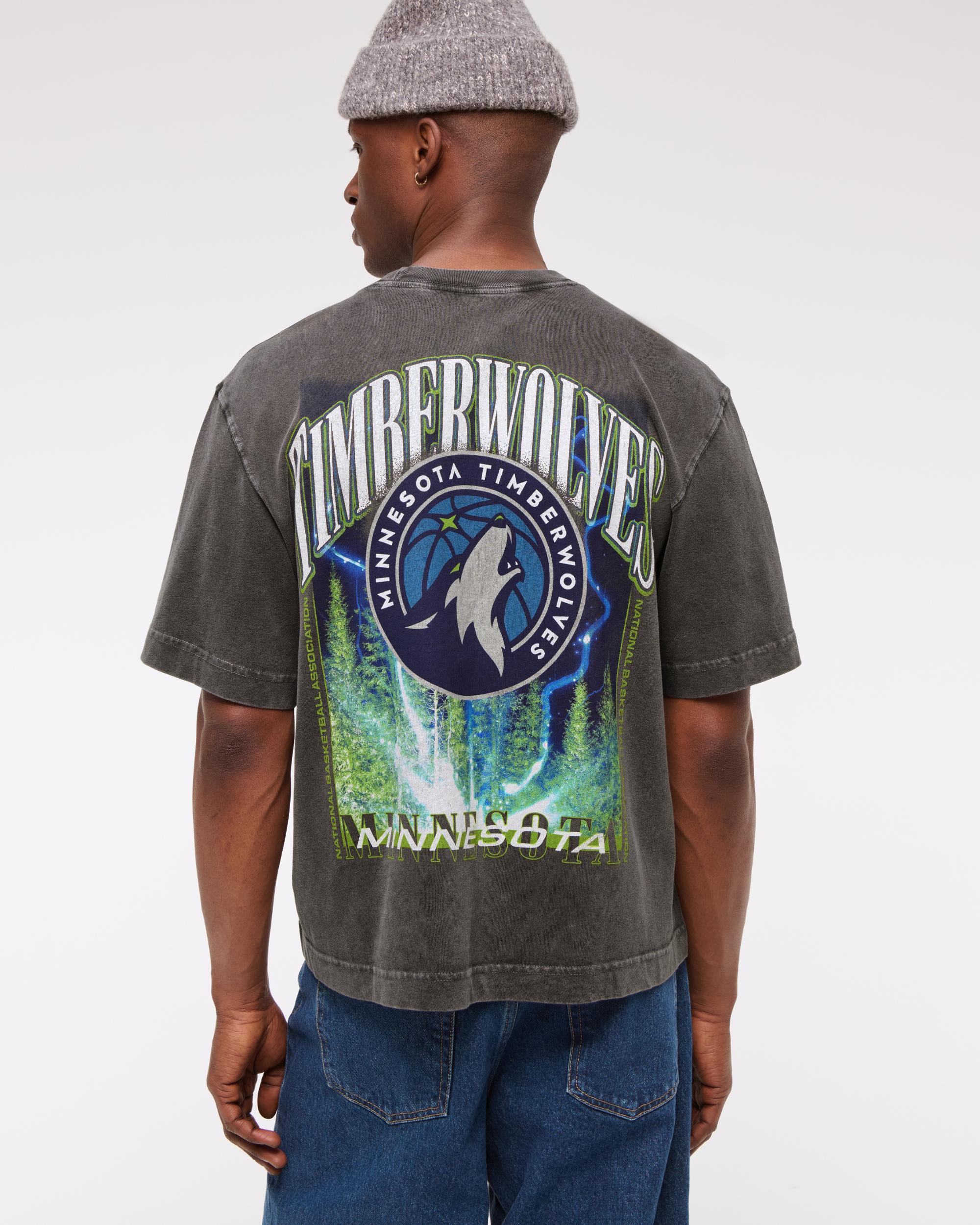 Cropped Minnesota Timberwolves Graphic Tee Product Image