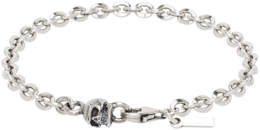 EMANUELE BICOCCHI Ssense Exclusive Silver Chain Link Bracelet Product Image