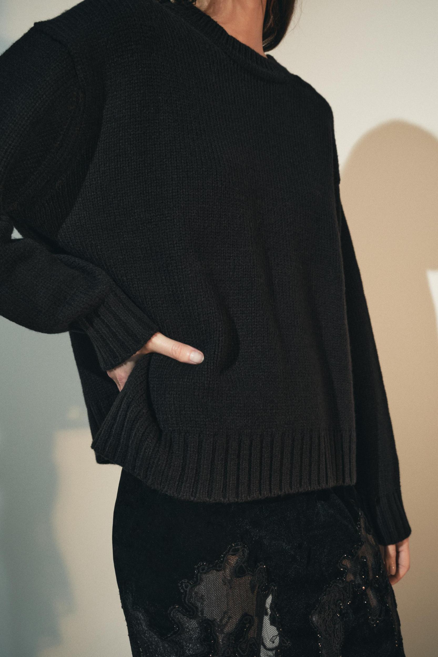 BASIC KNIT SWEATER Product Image