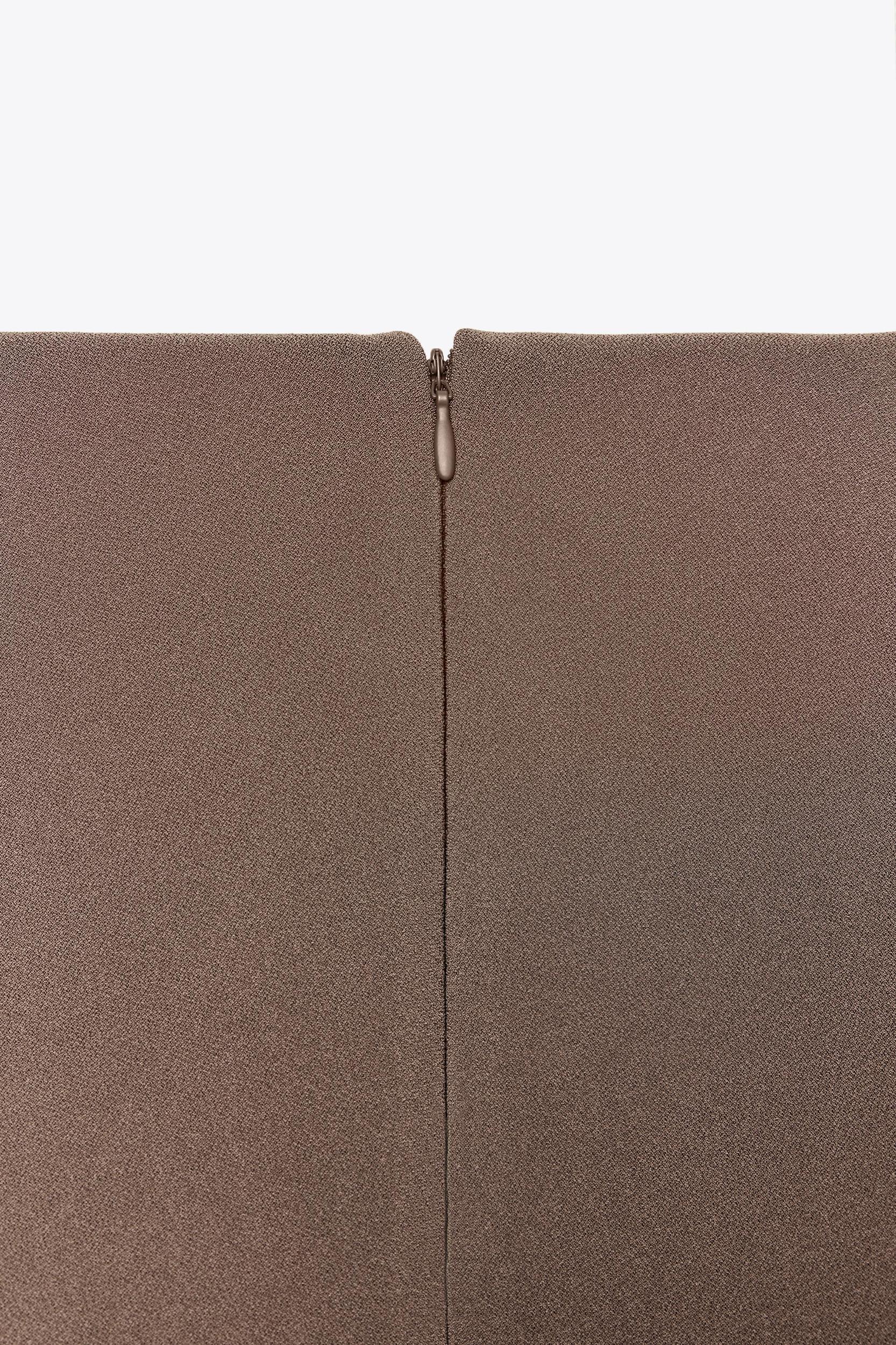 ASYMMETRICAL CREPE MIDI SKIRT Product Image