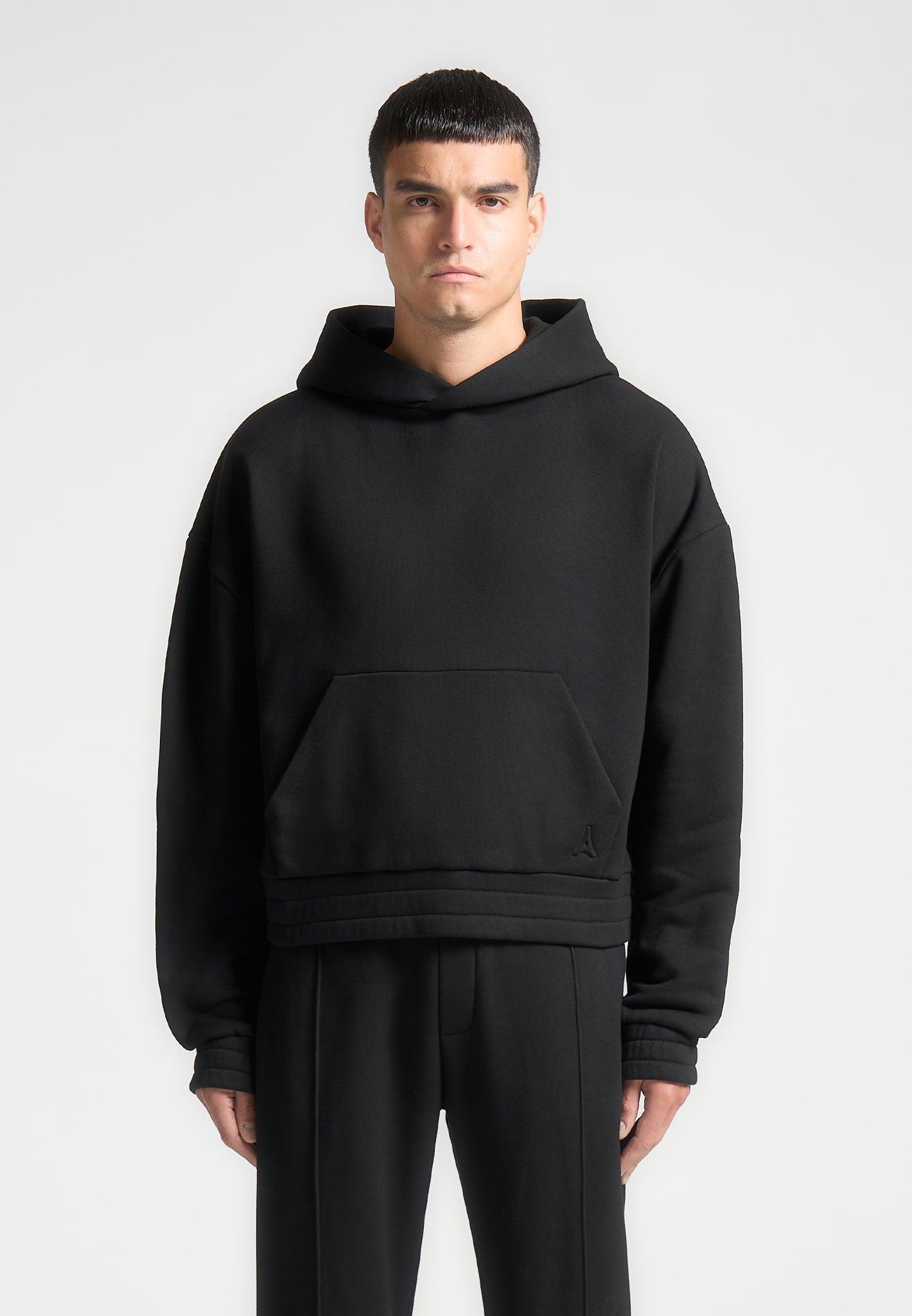 Gérard - Cropped Hoodie - Black Male Product Image