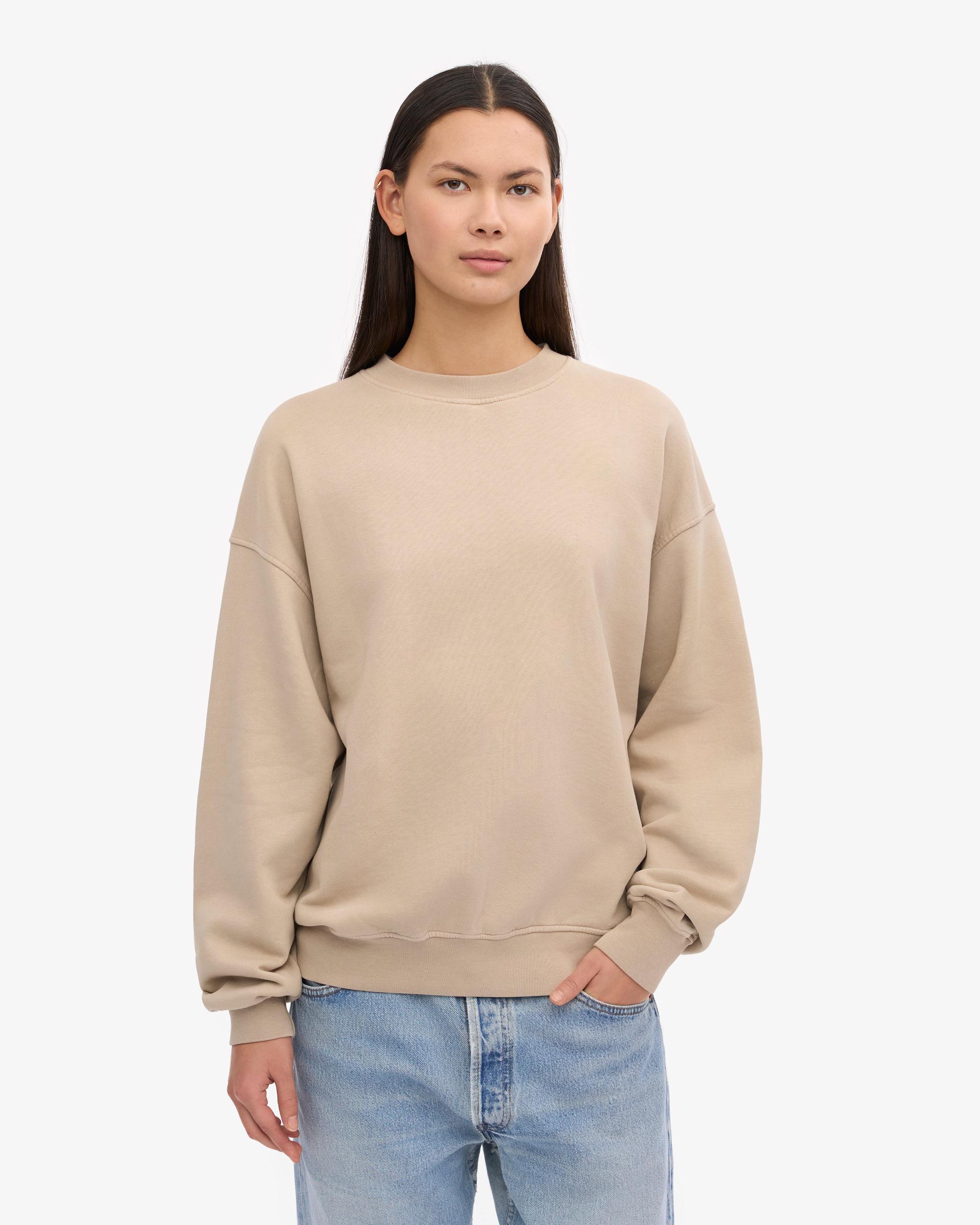 Organic Oversized Crew - Oyster Grey Product Image