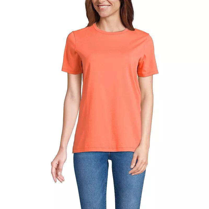 Women's Lands' End Relaxed-Fit Supima Cotton Crewneck Tee,  Product Image