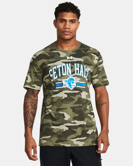 Men's UA Performance Cotton Camo Collegiate Short Sleeve Product Image