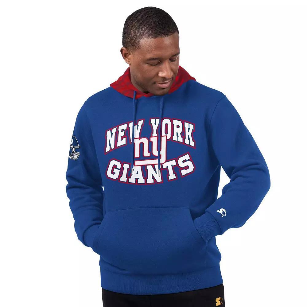 Men's Starter Royal New York Giants Thursday Night Gridiron Pullover Hoodie,  Product Image