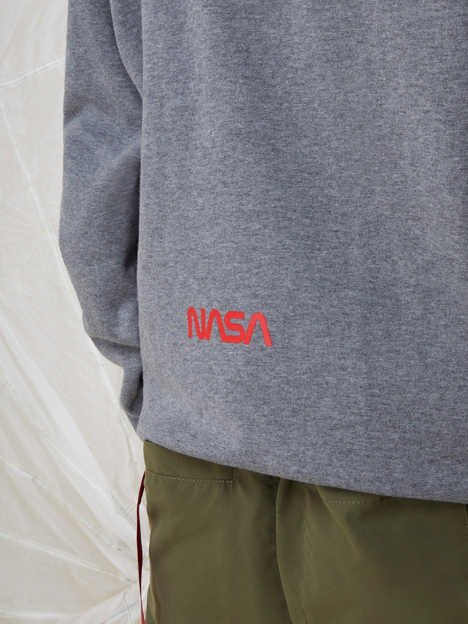 NASA WORM LOGO HOODIE (CHARCOAL) Product Image