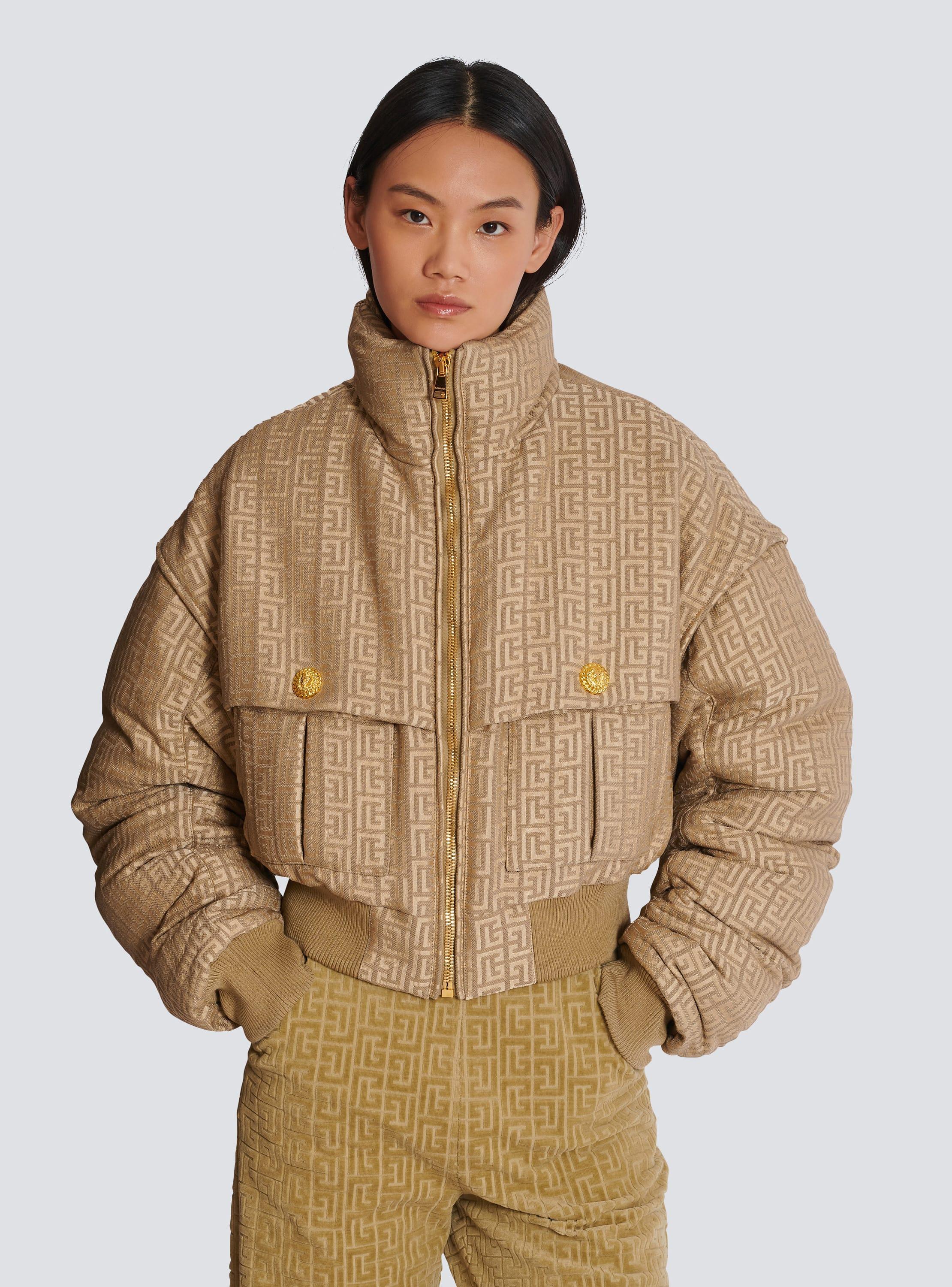 PB Labyrinth cropped jacquard bomber Product Image